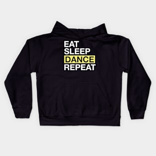 Dancing Lover Gift for Dancer Eat Sleep Dance Repeat Gift Kids Hoodie